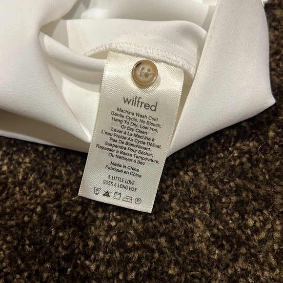 Aritzia Wilfred White Delaney Blouse - Picture 10 of 10